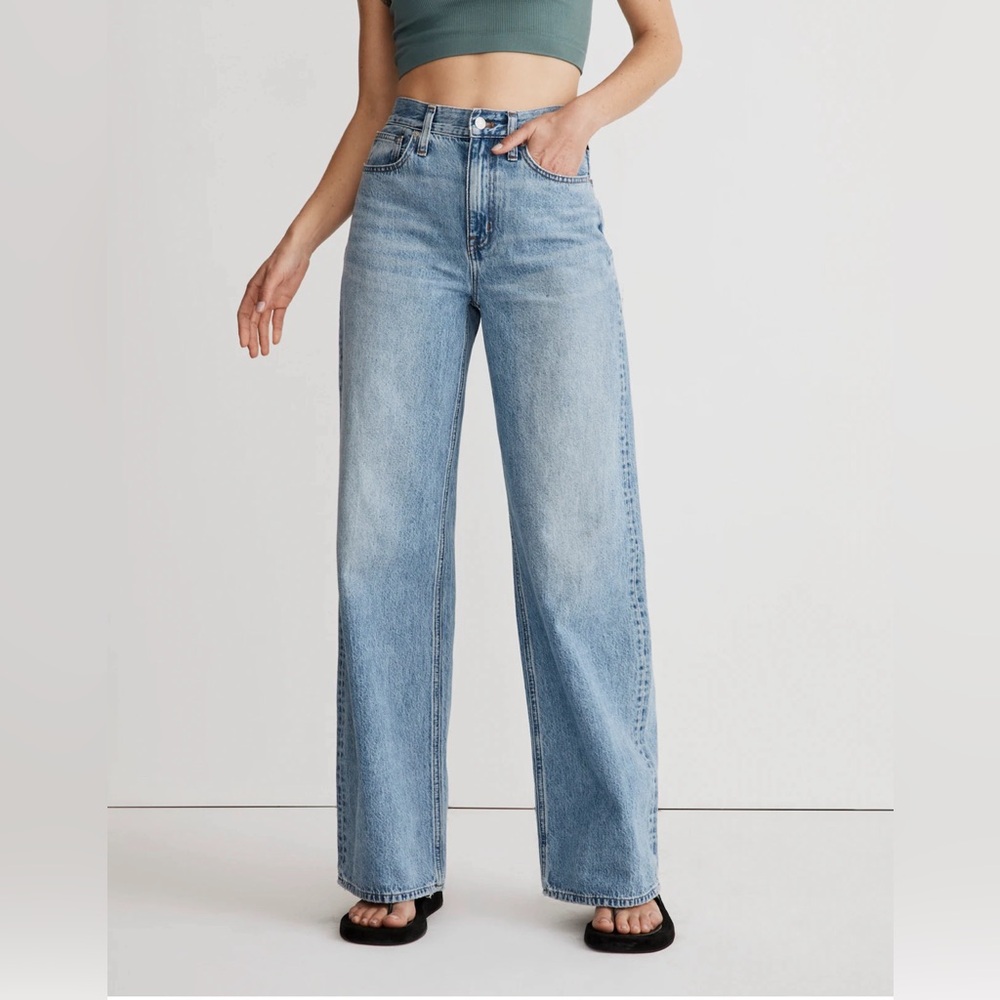 Madewell super wide leg jeans in Varian wash